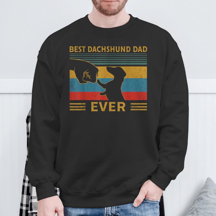 Dachshund Papa Best Dachshund Dad Ever Sweatshirt Geschenke für alte Männer