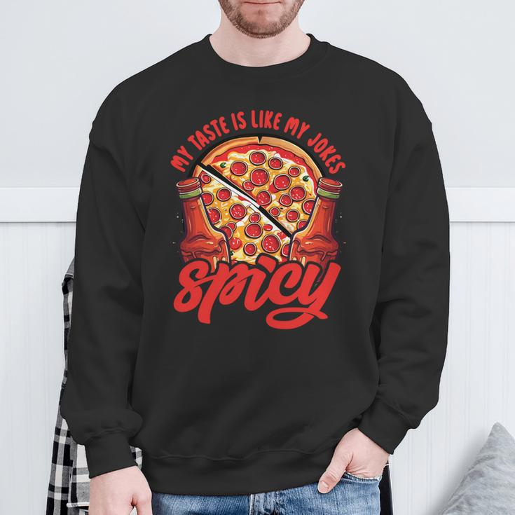 Dad Jokes Chili Spicy Souce Chef Pizza Bekleidung Sweatshirt Geschenke für alte Männer