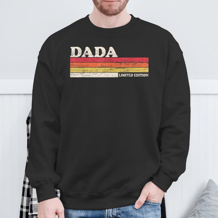 Dada Retro Vintage Dad For Lovers Fathers Day Sweatshirt Gifts for Old Men