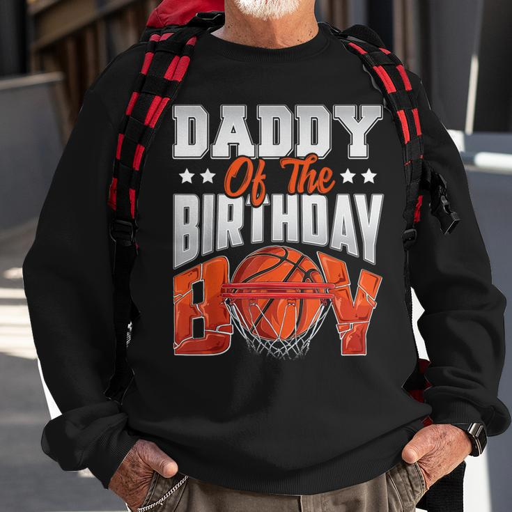 Daddy Basketball Birthday Boy Family Baller B-Day Party Sweatshirt Gifts for Old Men