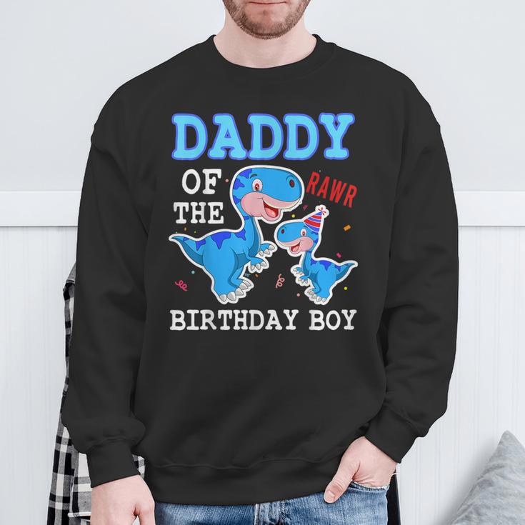 Daddy Dinosaur Dad Of The Birthday Boy Dad And Son Matching Sweatshirt Gifts for Old Men