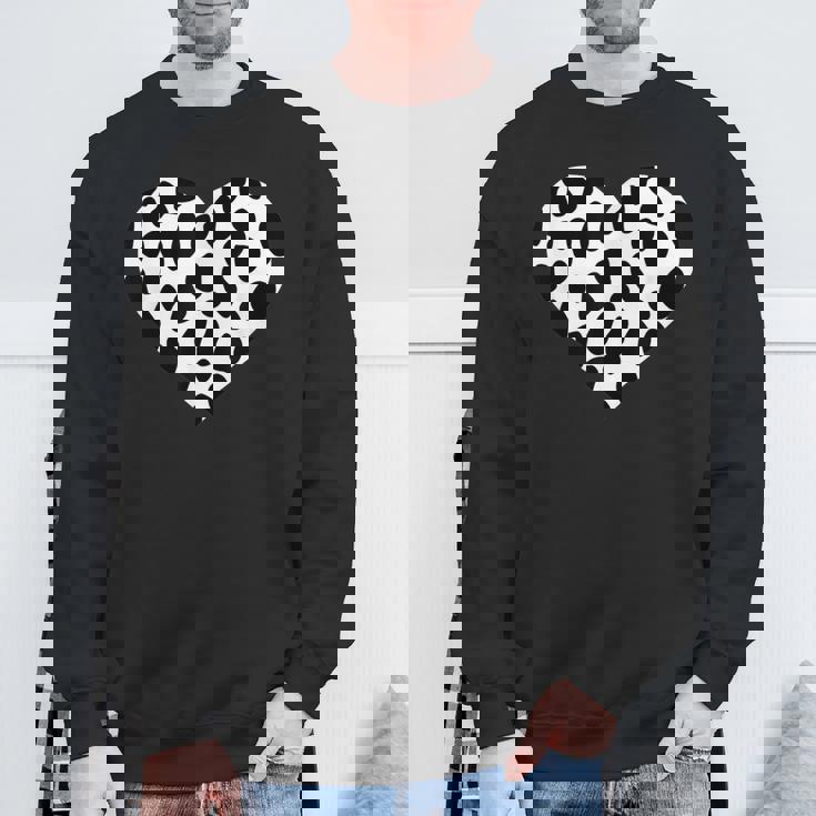 Dalmatiner Herz Sweatshirt Geschenke für alte Männer