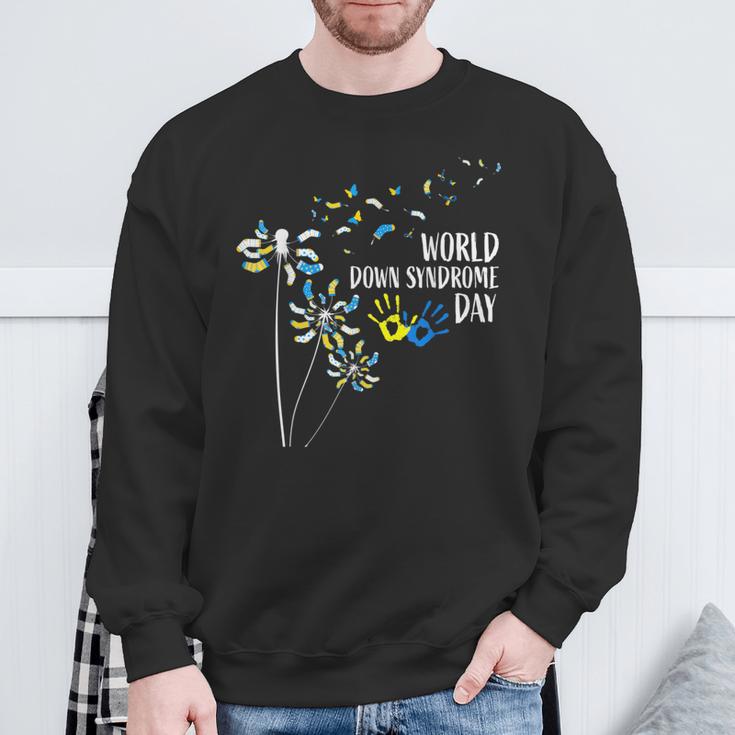 Dandelion Socks World Down Syndrome Day Awareness Sweatshirt Gifts for Old Men