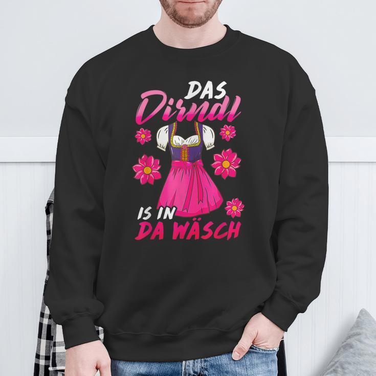 Das Dirndl Is In Da Wäsch I Volksfest Bavaria S Sweatshirt Geschenke für alte Männer