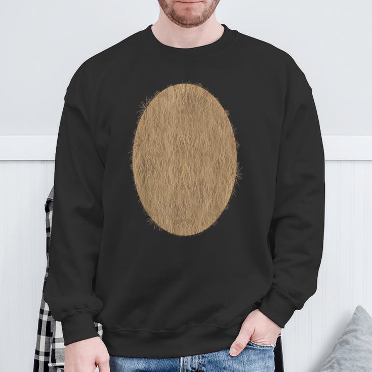 Deer Bear Fuzzy Hairy Belly Costume Sweatshirt Gifts for Old Men