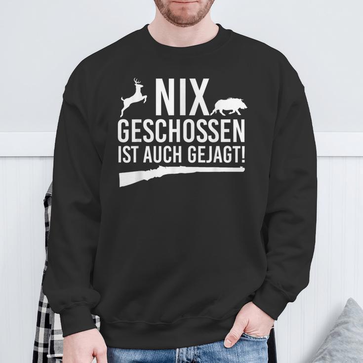 Deer Hunter Weidmannsheil Hunt Nix Schossen Ist Auch Gejagt Sweatshirt Geschenke für alte Männer