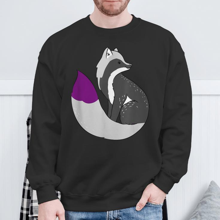 Demisexual Fox Demisexual Pride Sweatshirt Gifts for Old Men