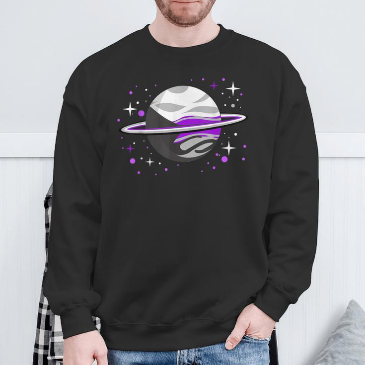 Demisexual Outer Space Planet Demisexual Pride Sweatshirt Gifts for Old Men