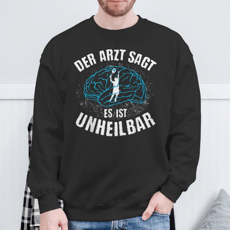 Der Arzt Sagt Es Ist Unheilbar Tennis Sweatshirt Geschenke für alte Männer