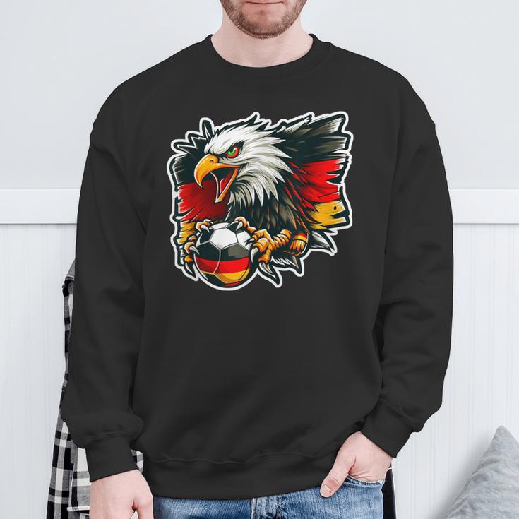 Deutsch Banner Fan Deutschland Flagge Wütender Adler Sweatshirt Geschenke für alte Männer