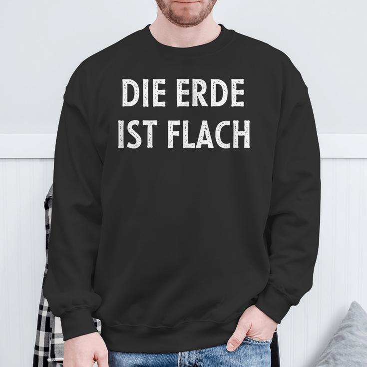 Die Erde Ist Flat Sweatshirt Geschenke für alte Männer