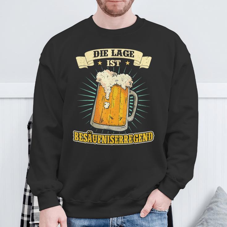 Die Lage Ist Besaffniserregen Sweatshirt Geschenke für alte Männer