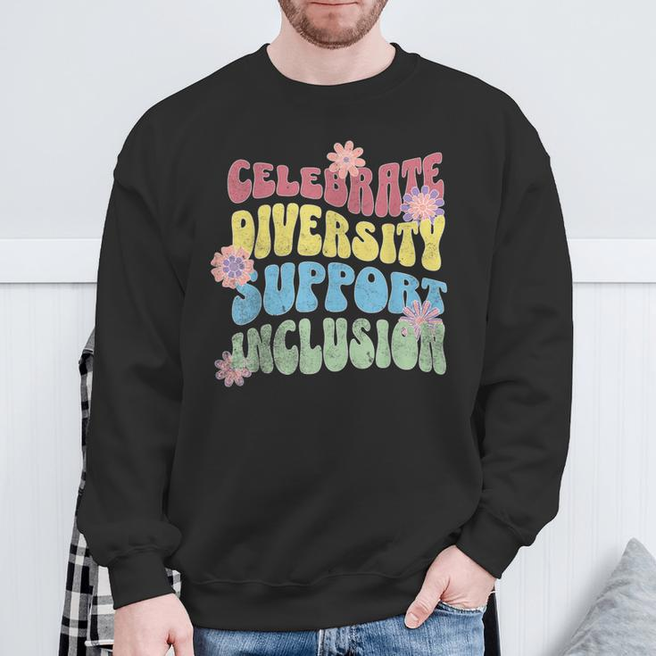 Disability Awareness Day Support Inclusion Sweatshirt Gifts for Old Men