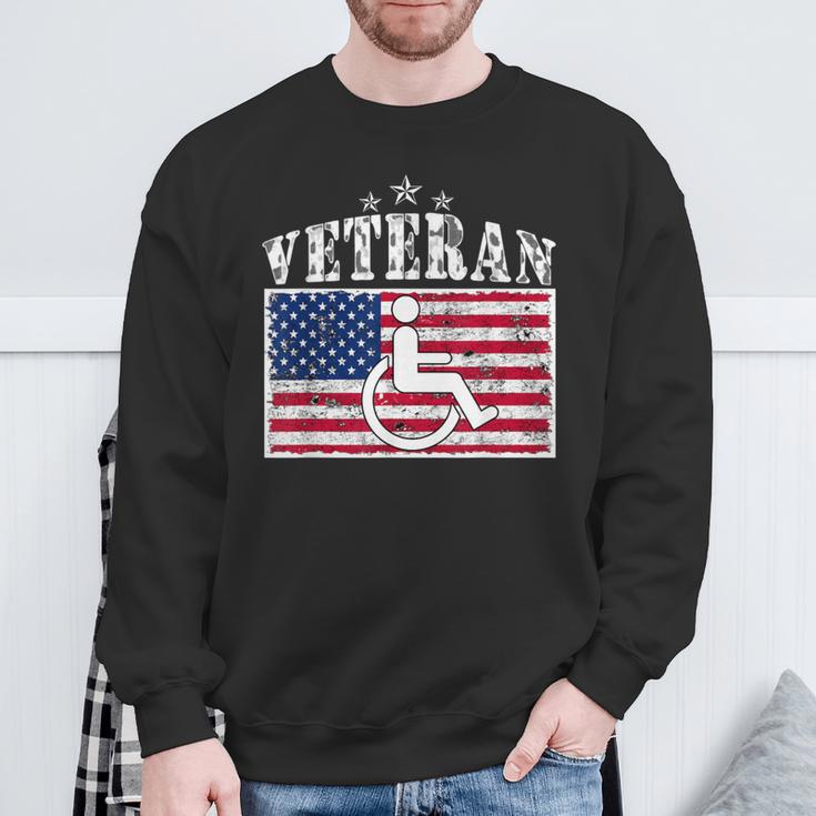 Disabled Handicapped Veteran For Veteran Sweatshirt Gifts for Old Men