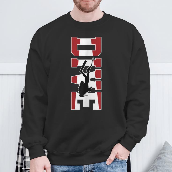 Diving Dive Diver Sweatshirt Geschenke für alte Männer