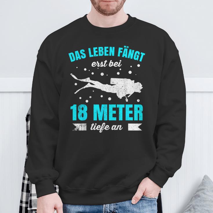 Diving For Scuba Diving Dive Apnoe Diving Sports Sweatshirt Geschenke für alte Männer