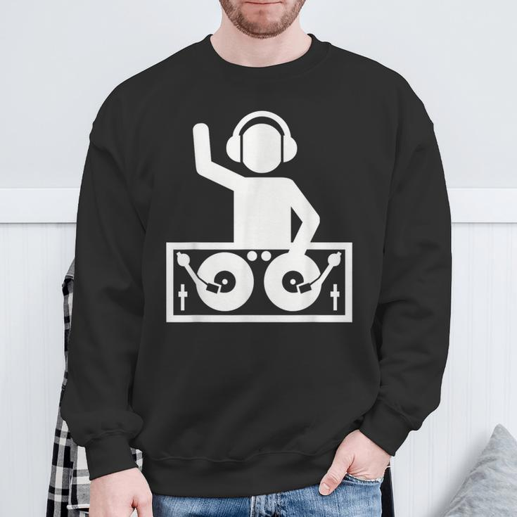 Dj With Turntables Sweatshirt Gifts for Old Men