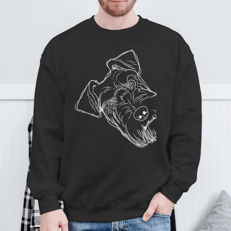 Dog Schnauzer Sweatshirt Geschenke für alte Männer