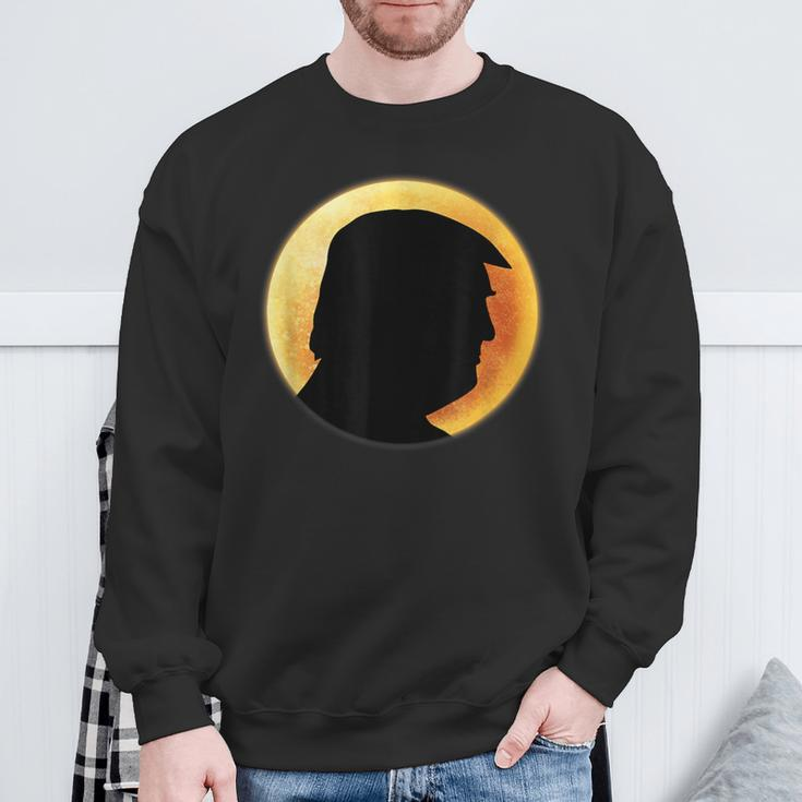 Donald Trump Eclipse Sweatshirt Gifts for Old Men