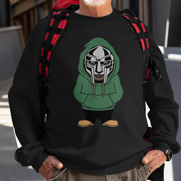 Doom Mask Super Villain All Caps Rap Sweatshirt Gifts for Old Men