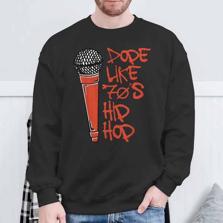 Dope Like 70'S Hip Hop Rap Music Party Love 70S Womens Sweatshirt Gifts for Old Men