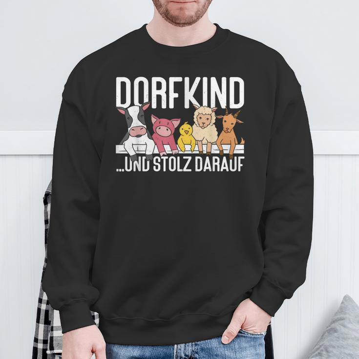 Dorfkind Und Stolz Darauf Farmers Children's Sweatshirt Geschenke für alte Männer