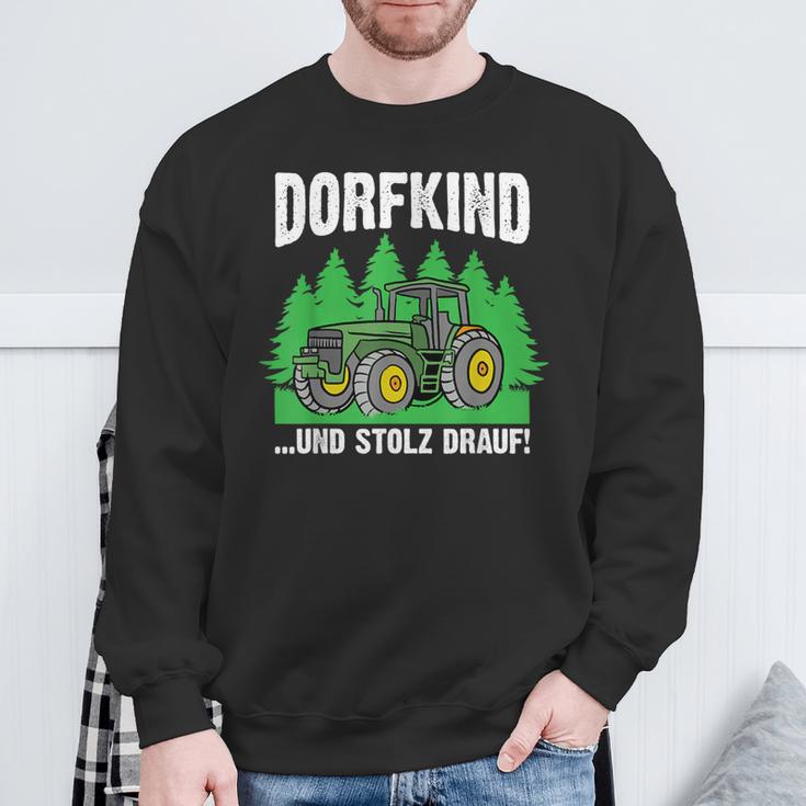 Dorfkind Und Stolz Drauf Farmer Farmer Sweatshirt Geschenke für alte Männer