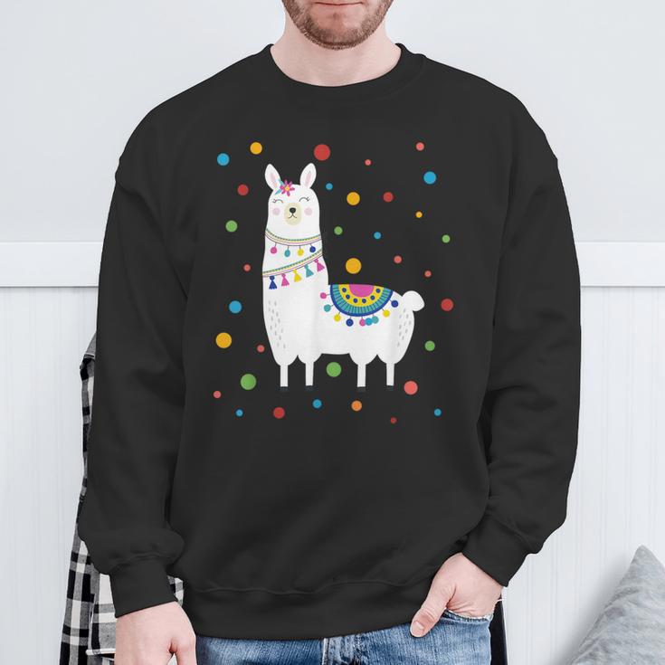 Dot Day Polka Dots Lama Kinder Jungen Mädchen Jugendliche Sweatshirt Geschenke für alte Männer