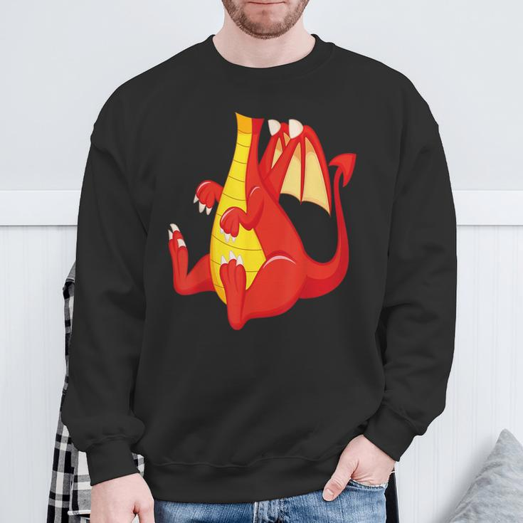 Dragon Red Dragon Costume Sweatshirt Gifts for Old Men
