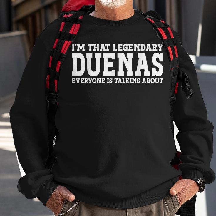 Duenas Surname Team Family Last Name Duenas Sweatshirt Gifts for Old Men