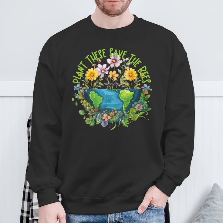 Earthday Pflanze Diese Rette Die Bienen Sweatshirt Geschenke für alte Männer