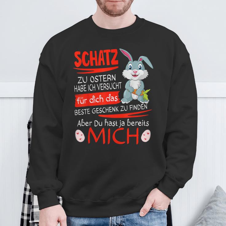 Easter Bunny Schatz Ich Habeersucht Partner Rabbit Man & Frau Sweatshirt Geschenke für alte Männer