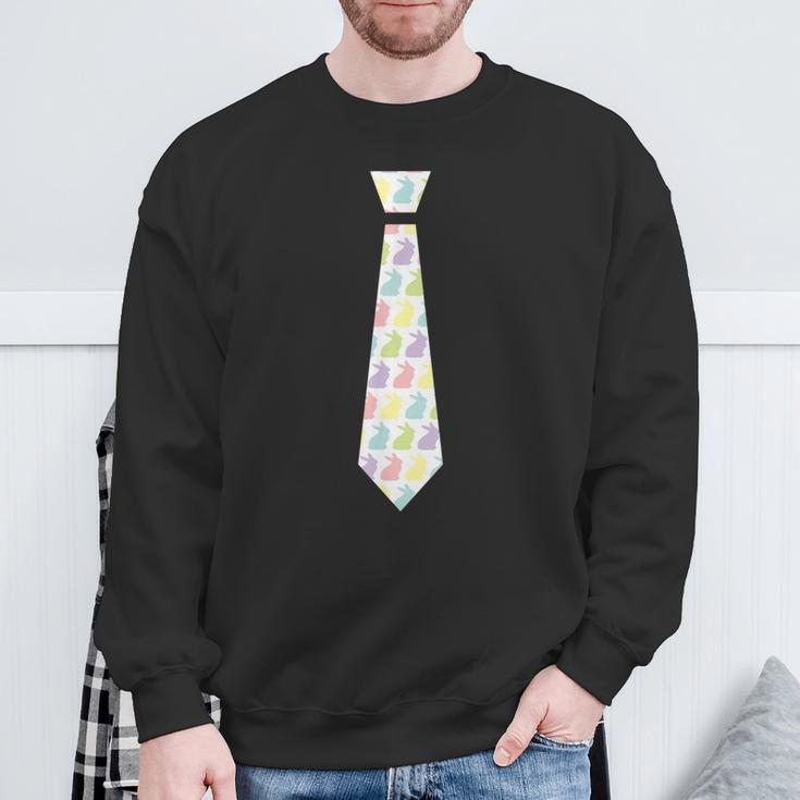 Easter Bunny Tie Happy Easter Boys Sweatshirt Geschenke für alte Männer