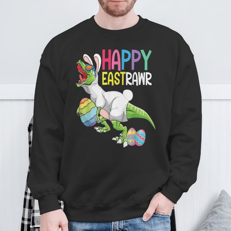 Easter Day Dinosaur Happy Eastrawr Easter Sweatshirt Gifts for Old Men