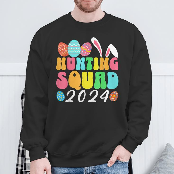 Egg Hunting Squad 2024 Easter Egg Hunt Family Matching Group Sweatshirt Gifts for Old Men