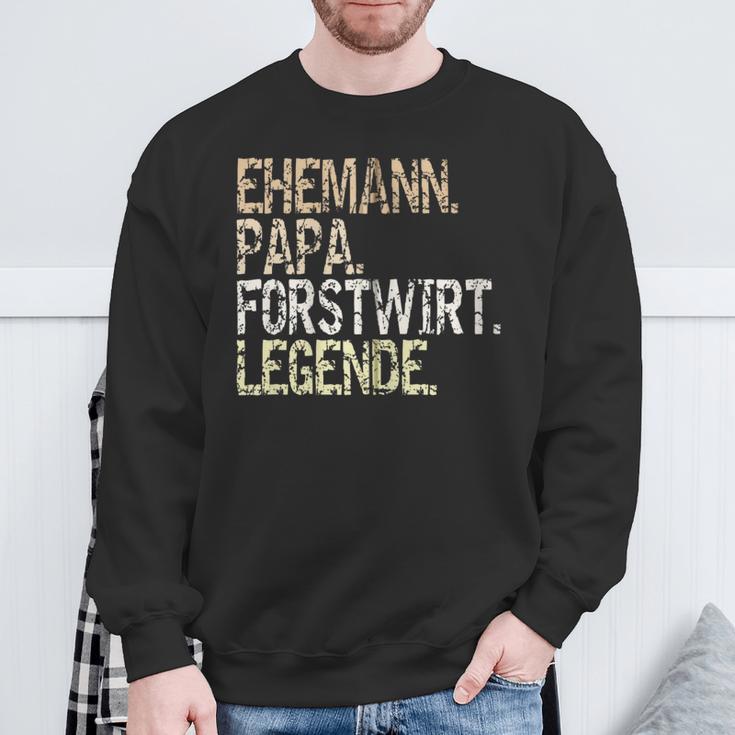 Ehemann Papa Forstwirt Legende Förster Waldarbeiter Outfit Kapuzenjacke Sweatshirt Geschenke für alte Männer