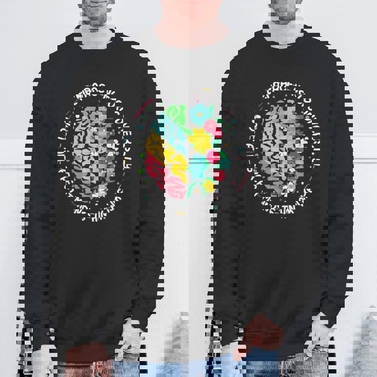 Embrace Neurodiversity Brain Autism Awareness Adhd Autistic Sweatshirt Gifts for Old Men
