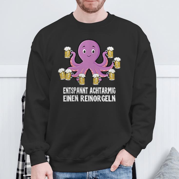 Entspannt Achtarmig Einen Reinorgeln Pocket Bier Party Sweatshirt Geschenke für alte Männer