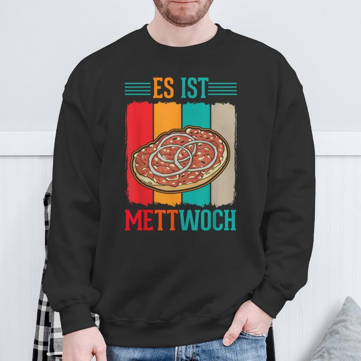 Es Ist Mettwoch Mett Mettigel Mett Brunchen S Sweatshirt Geschenke für alte Männer