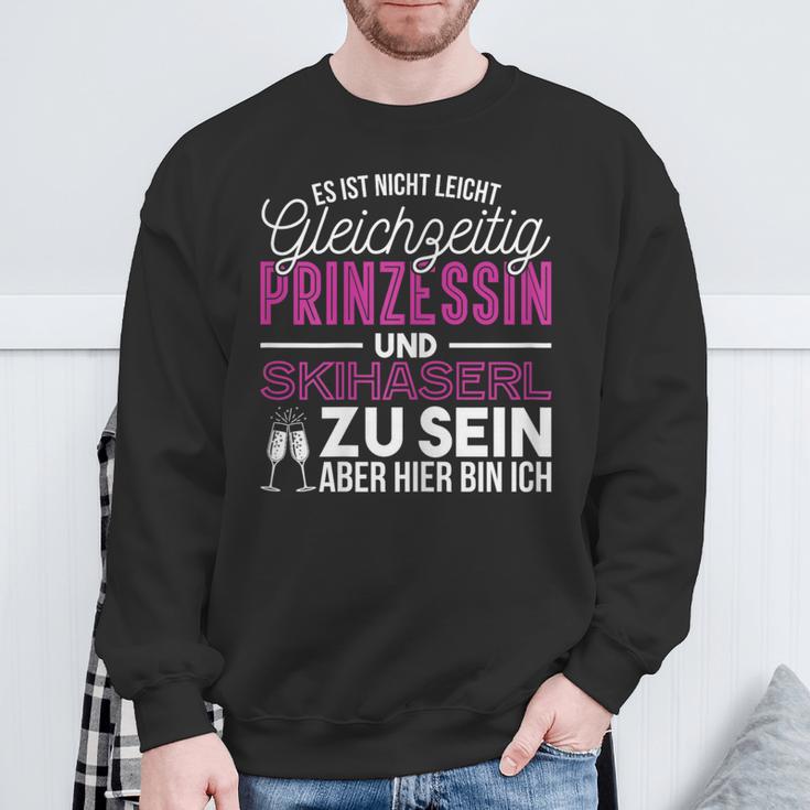 Es Ist Nicht Leicht Prinzessin Skihaserl Ski Rabbit Apres Ski Sweatshirt Geschenke für alte Männer