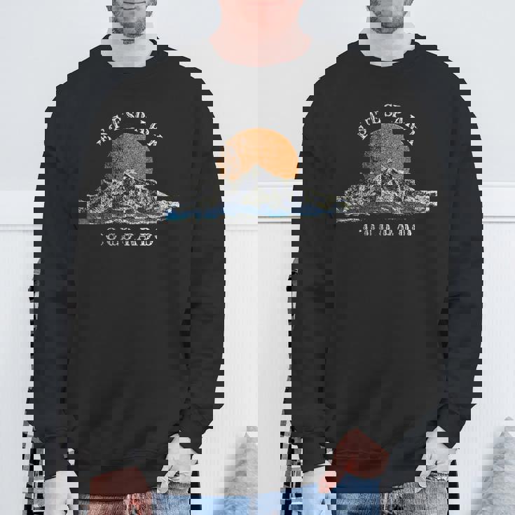 Estes Park Colorado With Mountain Sunset Scene Sweatshirt Gifts for Old Men