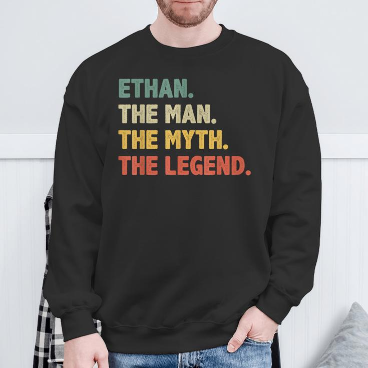 Ethan The Man The Myth The Legend Vintage For Ethan Sweatshirt Gifts for Old Men