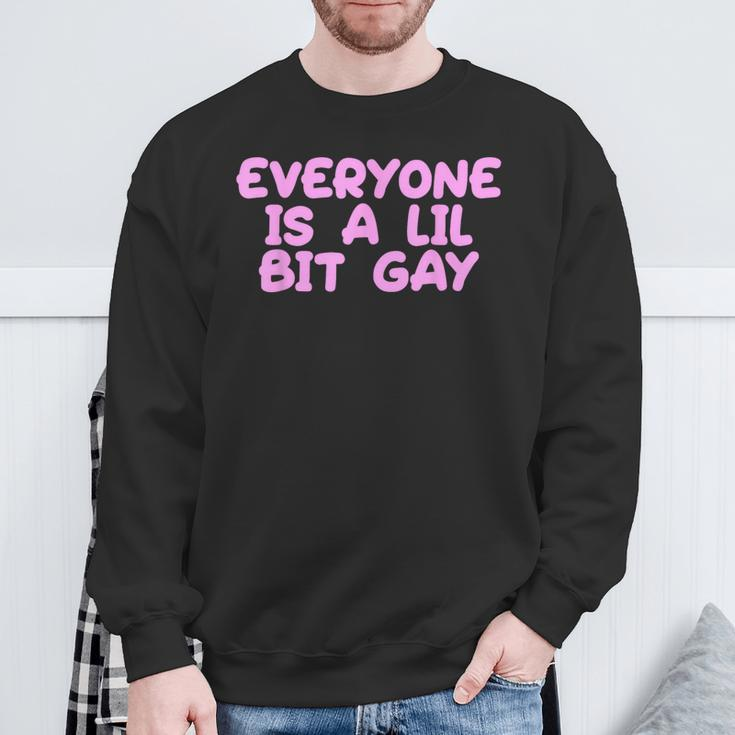 Everyone Is A Little Bit Gay Queer Lgbt Cute Sweatshirt Gifts for Old Men