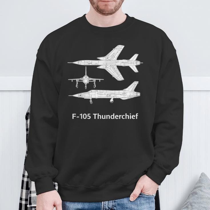 F 105 Thunderchief F105d Thunderchief F 105 Thud F105 Jet Sweatshirt Gifts for Old Men