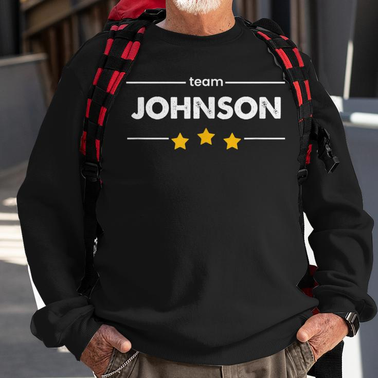 Family Name Surname Or First Name Team Johnson Sweatshirt Gifts for Old Men