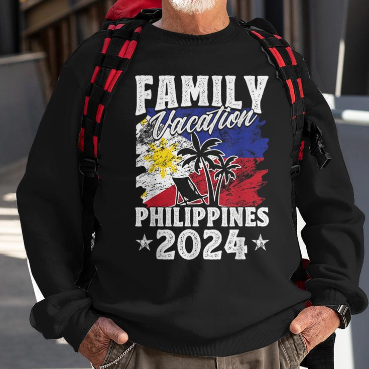 Family Vacation Philippines 2024 Beach Summer Vacation Sweatshirt Gifts for Old Men