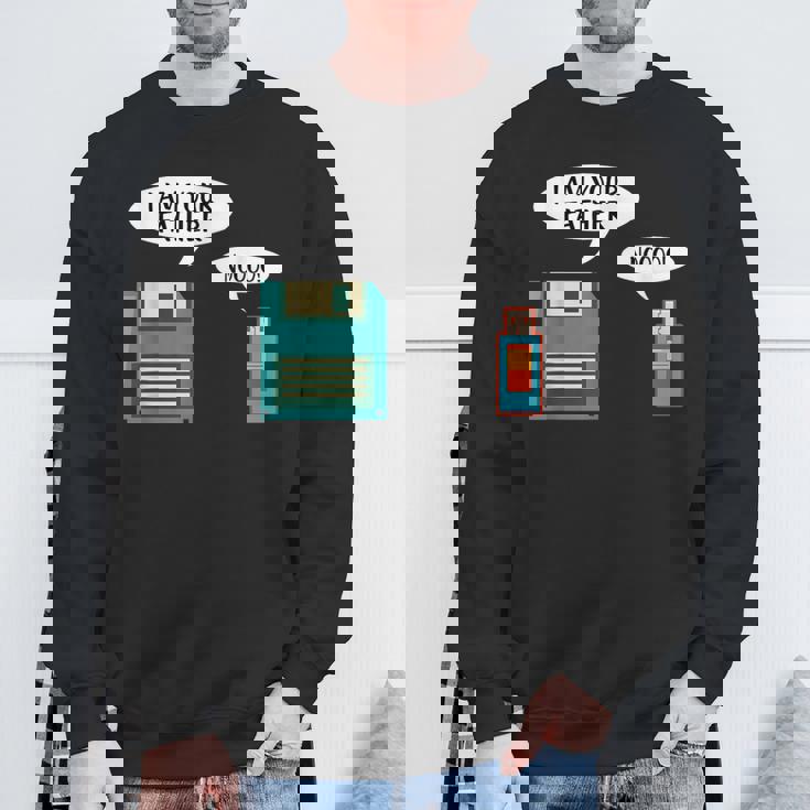 I Am Your Father Usb Floppy Disk It Computer Geek Nerd Sweatshirt Gifts for Old Men
