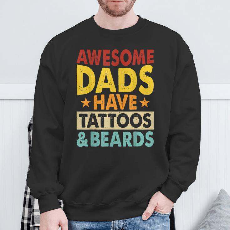 Father’S Day Dads Tattoos Beards Daddy Father Papa From Son Sweatshirt Gifts for Old Men