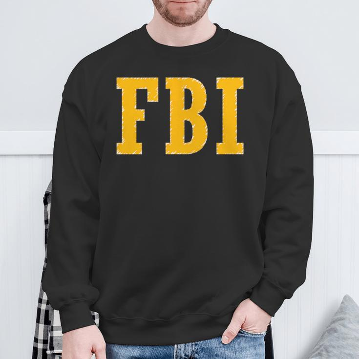 Federal Bureau Of Investigation Fbi Costume Logo Sweatshirt Gifts for Old Men