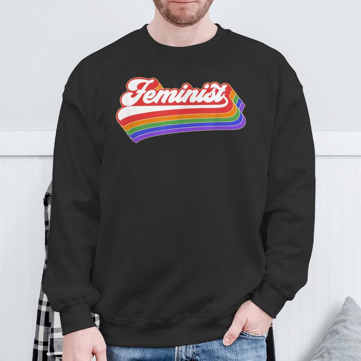 Feminist Vintage Feminism Retro Vintage Sweatshirt Geschenke für alte Männer